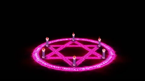 Magic circle glow effect animation Video stock 146961950
