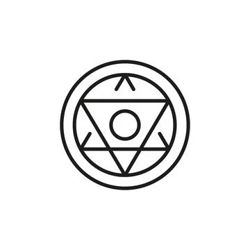 Magic Circle Icon Stock Illustration