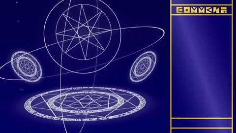 Magic circle Looping streaming background. 1080p (1) Stock Footage 258881258