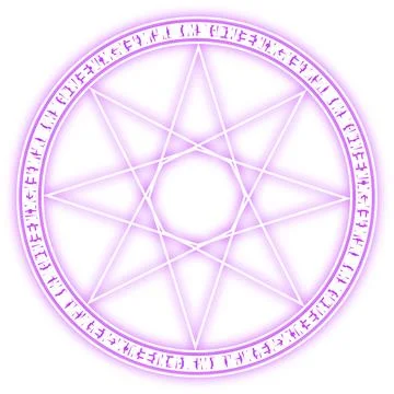 Magic circle. Wizard, fantasy image material. (CS6) Stock Illustration