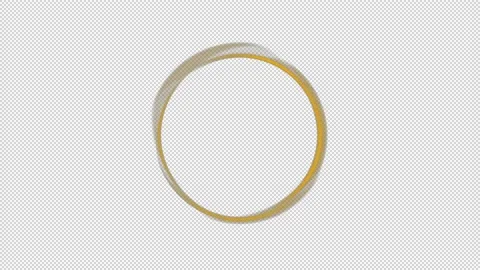 Magic circle of yellow movement, alpha channel Stock Footage 235940222