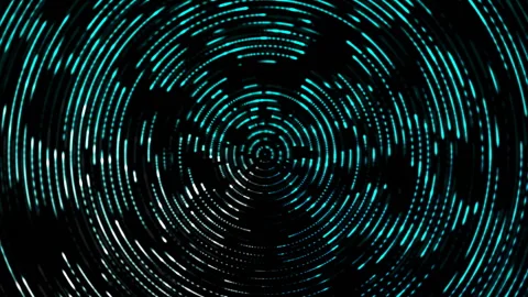 Magic Circles 3D Looped footage Stock Footage