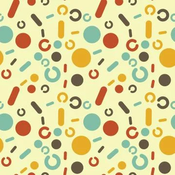 Magic circles pa seamless pattern Stock Illustration