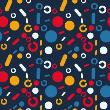 Magic circles pa seamless pattern Stock Illustration