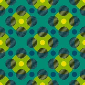 Magic circles seamless pattern Stock Illustration