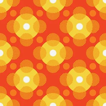 Magic circles seamless pattern Stock Illustration