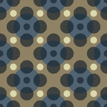 Magic circles seamless pattern Stock Illustration