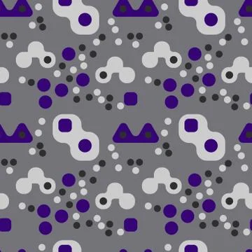 Magic city lights seamless pattern Stock Illustration