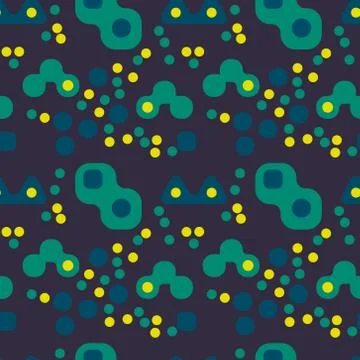 Magic city lights seamless pattern Stock Illustration