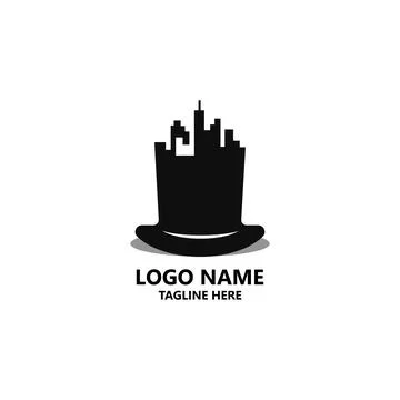 Magic city logo design vector 스톡 일러스트