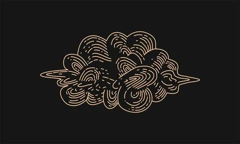 Magic cloud. Stock Illustration