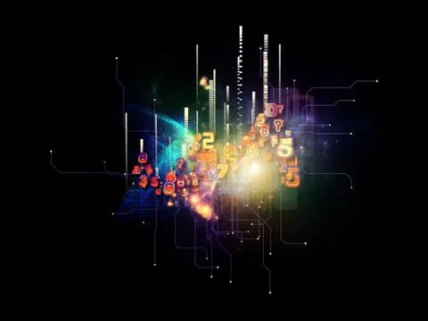 Magic of Cloud Technology 스톡 일러스트