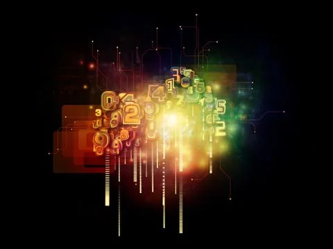 Magic of Cloud Technology Ilustração Stock