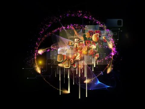 Magic of Cloud Technology Stock Illustration