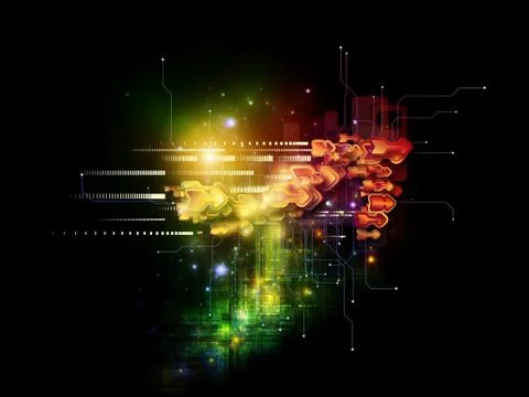 Magic of Cloud Technology Stock Illustration