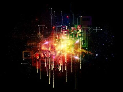 Magic of Cloud Technology Ilustração Stock