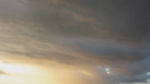 Magic Clouds at sunset. Timelapse Stock Footage 139154269