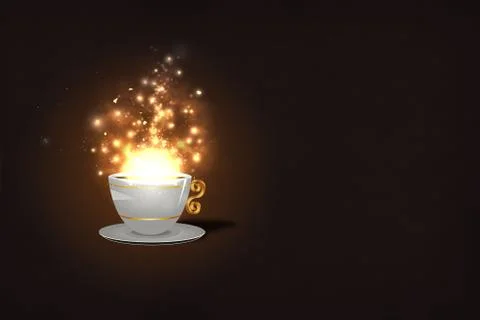 Magic coffee Stock Illustration