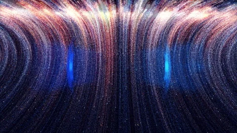 Magic Colored Light Particles Stock Footage 172394627