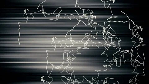 Magic colored strings strands animated background Stock Footage