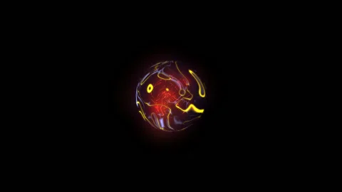 Magic colorful aura sphere Stock Footage 232283074