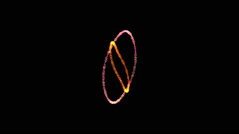 Magic colorful orbits motion graphics with night background Stock Footage 234293672