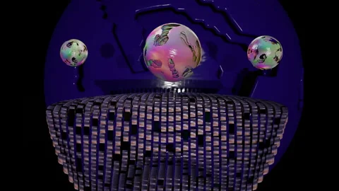 Magic com ,abstract,3D,4k,Animation Stock Footage 166208589
