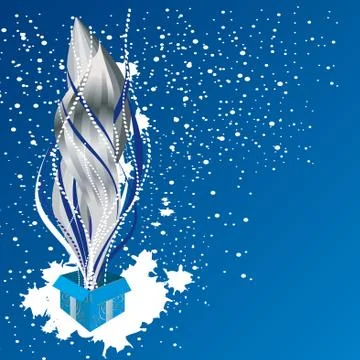 Magic coming out from gift box, vector illustration Illustration