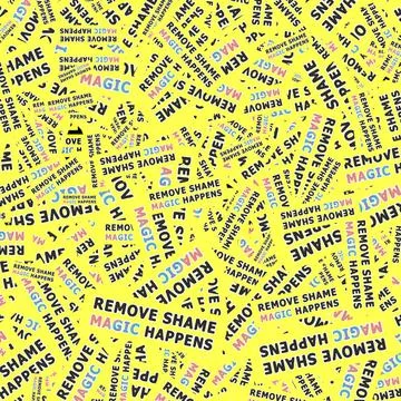 Magic concept typographic phrase random pattern Magic concept typographic ... Stock Photos