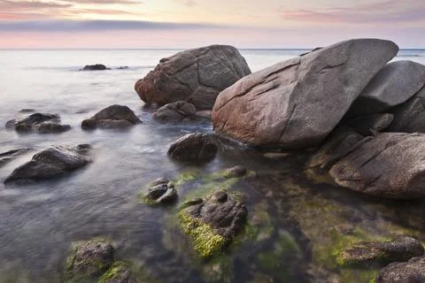 Magic corner of Costa Brava Coast. Stock Photos