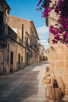 Magic corners of Valdemossa village, Mallorca, Spain Stock Photos