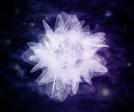 Magic cosmic flower Stock Illustration