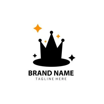Magic crown logo design vector Stock-Illustration