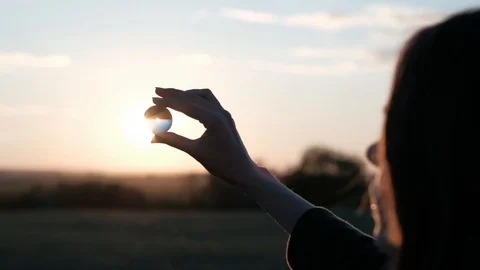 Magic Crystal Ball. Stock Footage 111985939