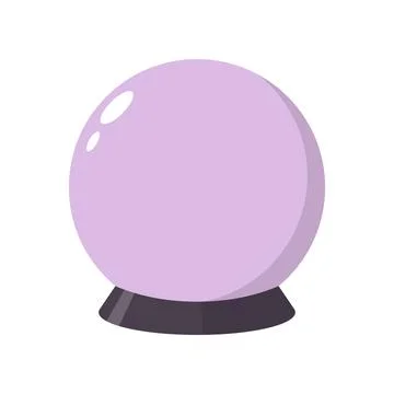 Magic crystal ball. Vector illustration Stock Illustration