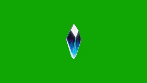 Magic Crystal Gem Green Screen Animation Stock Footage 340116444