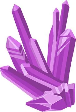 Magic crystals, gems, game,  drawing Stock Illustration