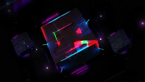 Magic Cube 4K 01 Stock Footage 100515815