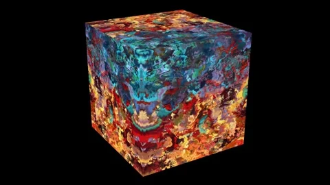 Magic cube from another universe 動画素材 258290735