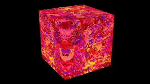 Magic cube from another universe 스톡 동영상 258291061