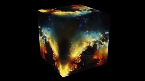 Magic cube from another universe 動画素材 258291069