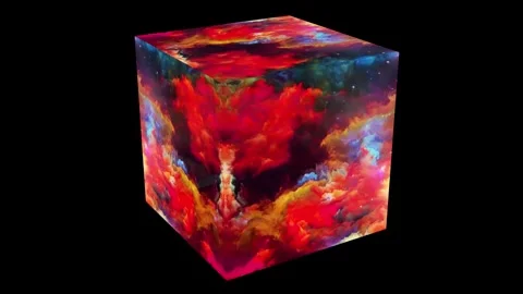 Magic cube from another universe 動画素材 258291566