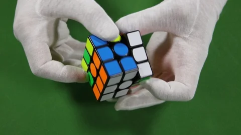 Magic Cube Assembling Stock Footage 91118118