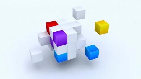 Magic Cube Green Screen Stock Footage 22097385