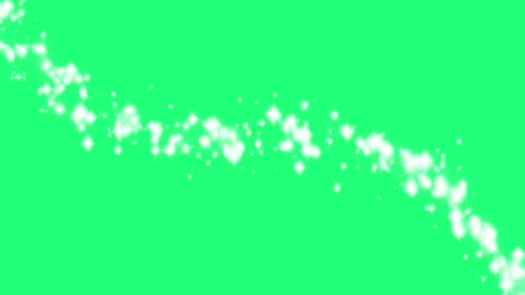 Magic Curved Trail Sparkling Particles Green Screen White Fantasy Line Animation Stock Footage 327139776