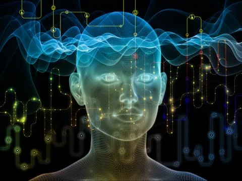 Magic of Data Flow 스톡 일러스트