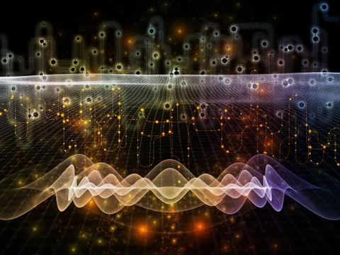 Magic of Data Flow Stock Illustration