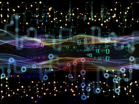 Magic of Data Transfers Illustrazione stock