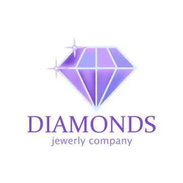 Magic diamond with beautiful facets created by special processing maximizes its Illustrazione stock