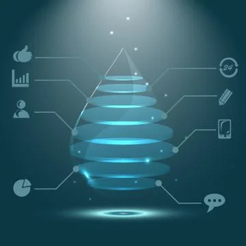 Magic drope infographic template. Vector illustration Stock-Illustration